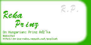 reka prinz business card